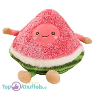 Watermeloen met Gezichtje Pluche Knuffel 30 cm