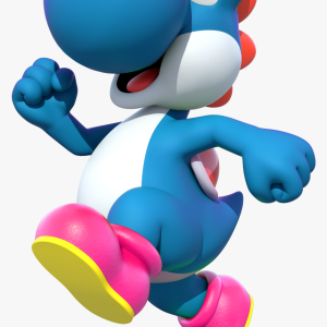 Yoshi Blauw – Super Mario Bros Pluche Knuffel 30 cm