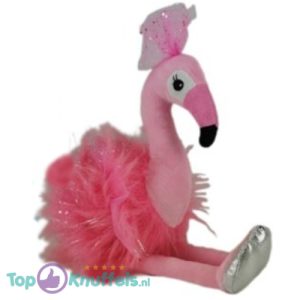 Flamingo met Strikje (Lichtroze) Pluche Knuffel 50 cm