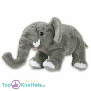 Olifant Dierentuin Pluche Knuffel 28 cm (Lengte)