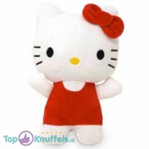 Hello Kitty (Rood) Pluche Knuffel 20 cm