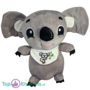 Koala met Sjaal Grijs Pluche Knuffel 25 cm