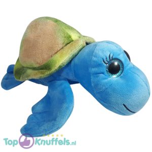 Schildpad (Blauw/Groen) Pluche Knuffel 27 cm