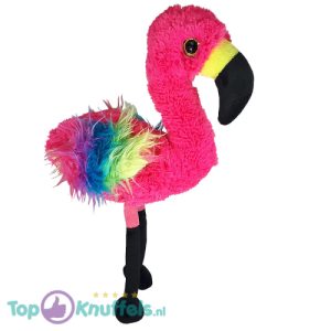 Flamingo (Roze/Regenboog) Pluche Knuffel 45 cm