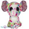 Funky Olifant met Glitterogen Pluche Knuffel 22 cm