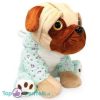 Hond in Hartjes Pyjama Pluche Knuffel 30 cm