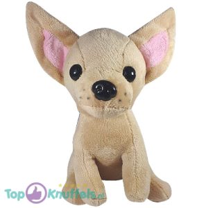 Hond Mini Beige Pluche Knuffel 18 cm