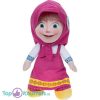 Masha in Jurk - Masha en de beer Pluche Knuffel 27 cm