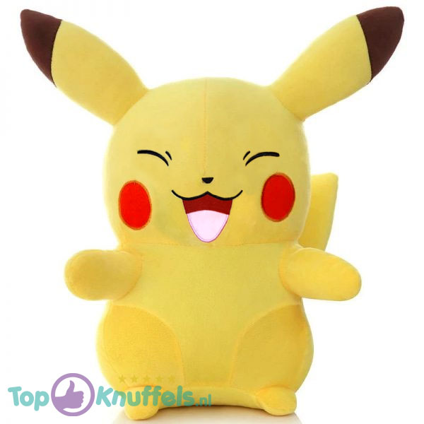 Pikachu Happy - Pokémon Pluche Knuffel XXL 75 cm