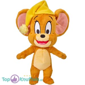 Jerry met Slaapmuts - Tom & Jerry Pluche Knuffel 20 cm