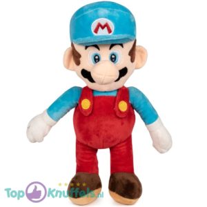 Super Mario Bros (Lichtblauw/Rood) Pluche Knuffel XXL 95 cm
