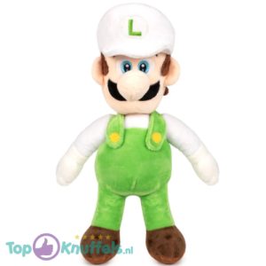Luigi (Wit/Groen) Super Mario Bros Pluche Knuffel XXL 100 cm