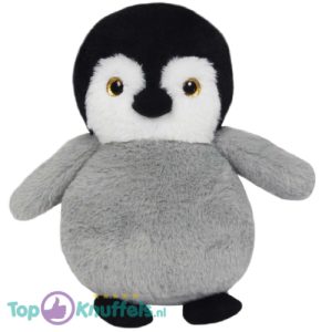 Pinguïn (Grijs) Dierentuin Pluche Knuffel 24 cm