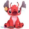 Leroy - Disney Lilo & Stitch Pluche Knuffel (Rood) + Geluid 25 cm