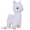 Lama Wit Dierentuin Pluche Knuffel 28 cm