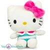 Hello Kitty Sailor Sweeties (Groen/Wit Strepen) Pluche Knuffel 15 cm