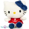 Hello Kitty Sailor Sweeties (Rood met Anker) Pluche Knuffel 15 cm