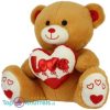 Teddybeer (Bruin) met Hart Love Pluche Knuffel 20 cm