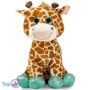 Giraffe met Glitterogen Dieren Pluche Knuffel XXL 100 cm