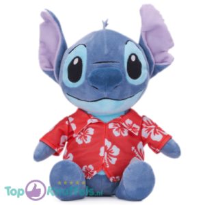 Stitch Hawaii (Rood) Disney Lilo en Stitch Pluche Knuffel 30 cm