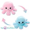 Octopus Mood Pluche Knuffel (Lichtroze/Lichtblauw) 15 cm