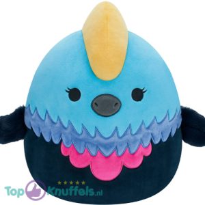 Squishmallows Melrose Blauwe Vogel Pluche Knuffel 36 cm