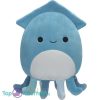 Squishmallows Skye Blauwe Inktvis Pluche Knuffel 20 cm