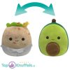 Squishmallows Flip-A-Mallow Austin & Bernado (Avocado/Tortilla) Pluche Knuffel 14 cm