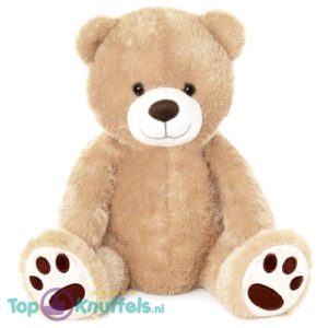 Teddybeer Frank (Lichtbruin) Pluche Knuffel XXL 100 cm