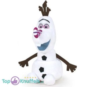 Olaf met Lollipop Neus Disney Frozen Pluche Knuffel 30 cm