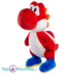 Yoshi Rood - Super Mario Pluche Knuffel 24 cm