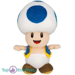 Toad Blauw - Super Mario Pluche Knuffel 20 cm