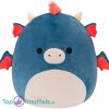 Squishmallows Carin Blauwe Draak Pluche Knuffel 65 cm XXL