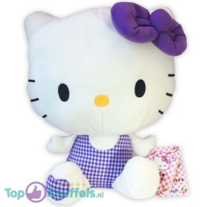 Hello Kitty (Paars) Picknick Pluche Knuffel 40 cm