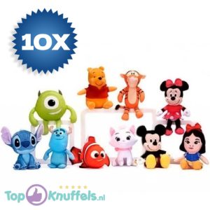 Disney Karakters Mini Pluche Knuffel Set 18 cm (10 verschillende knuffels)