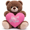 Teddybeer Tubby Bruin met Roze Hart Pluche Knuffel 30 cm