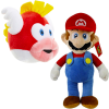 Mario + Cheep Cheep Vis Super Mario Bros Pluche Knuffel Set 25 cm