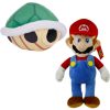 Super Mario Bros Pluche Knuffel Set: Mario + Koopa Shell Schildpad Groen 25 cm