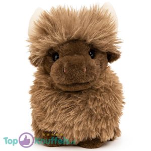 Schotse Hooglander (Bruin) Pluche Knuffel Koe 25 cm