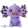 Axolotl (Paars) Kawaii Pluche Knuffel 21 cm