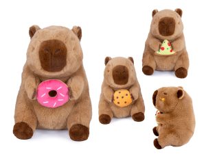 Capybara met Donut Pluche Knuffel 24 cm - Capibara