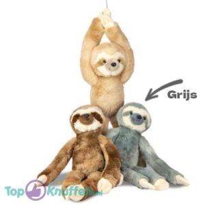 Luiaard Grijs Pluche Knuffel 42 cm