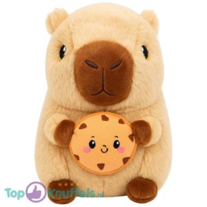 Capybara met Koekje Pluche Knuffel 24 cm - Capibara