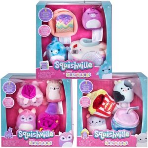 Weekend Trip Squishville Squishmallows Pluche Knuffel (4 delig) 20 cm