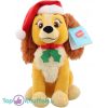 Lady en de Vagebond met Kerstmuts en Geluid - Disney Pluche Knuffel 30 cm