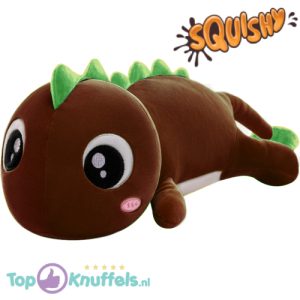 Salamander Bruin Squishy Kawaii Pluche Knuffel XL 75 cm