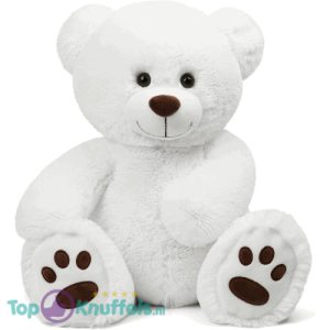 Teddybeer Barry (Wit) Pluche Knuffel XXL 100 cm