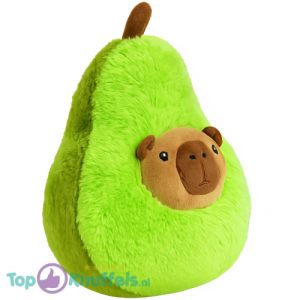 Capibara Avocado Kawaii Pluche Knuffel 30 cm - Capybara