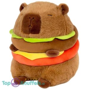 Capybara Hamburger Pluche Knuffel 23 cm – Capibara