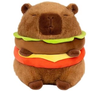 Capybara Hamburger Pluche Knuffel 23 cm – Capibara